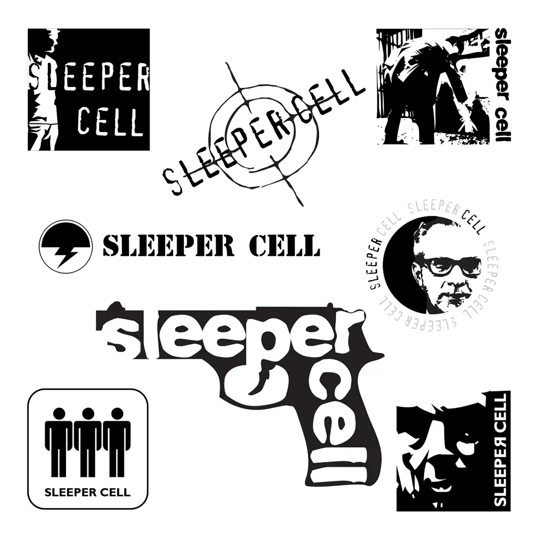 Nick Harper's Sleeper Cell logo sheet.