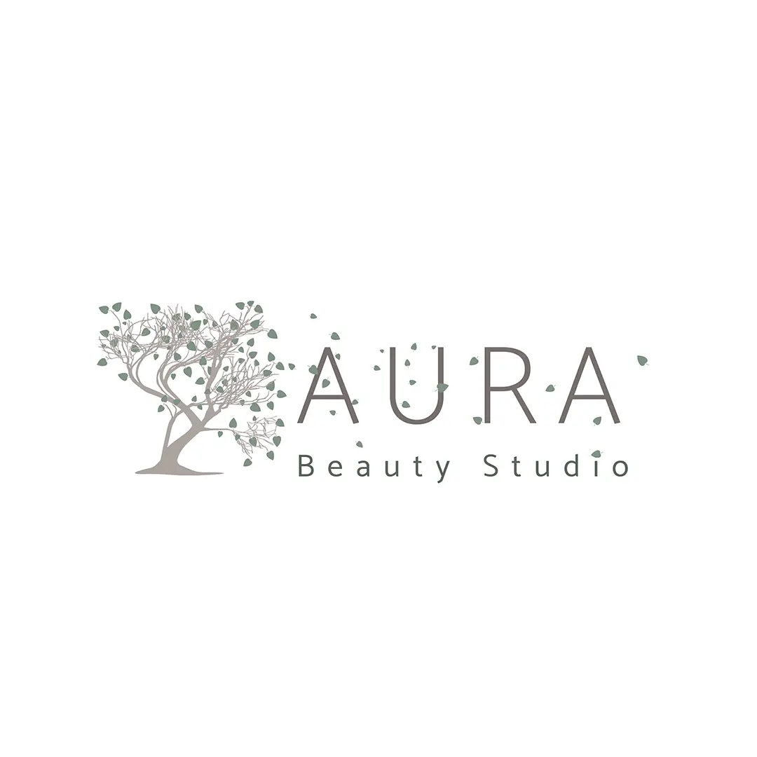 Logo design for Aura Beauty Studio.