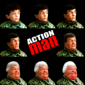 Fun with FaceApp and Photoshop : Action Man (Nan?)