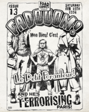 FADOOOM Issue 13 cover art featuring LE PETIT BRANLEUR