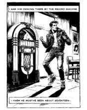 Comic art inspired by song lyrics: I Love Rock 'n' Roll - The Arrows / Joan Jett and The Blackhearts