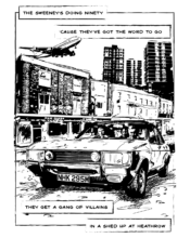 Comic art inspired by song lyrics: Squeeze - Cool For Cats