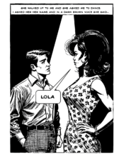 Comic art inspired by song lyrics: The Kinks - Lola
