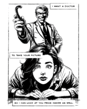 Comic art inspired by song lyrics: Turning Japanese - The Vapors