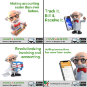 Social media posts for Invoice 4 Business