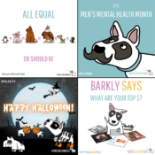 Social media posts for Bark Like a Big Dog