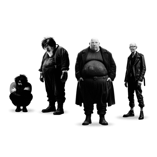 The Stranglers' iconic Black and White album cover...